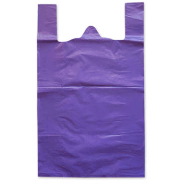 Пакети - майка 45 х 75 x 20 см фіолетовіміцні 25 шт 