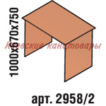 Стол рабочий 1000х670х750, вишня Оксфорд