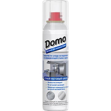  Засіб DOMO для чистки нержавіючої сталі та хрому150 мл
