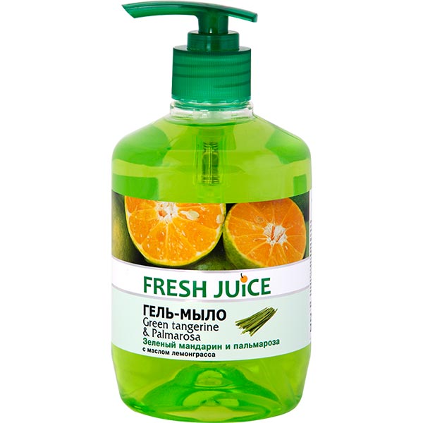 Крем-мылоFresh JuiceЗелений мандарин і пальмароза460 мл