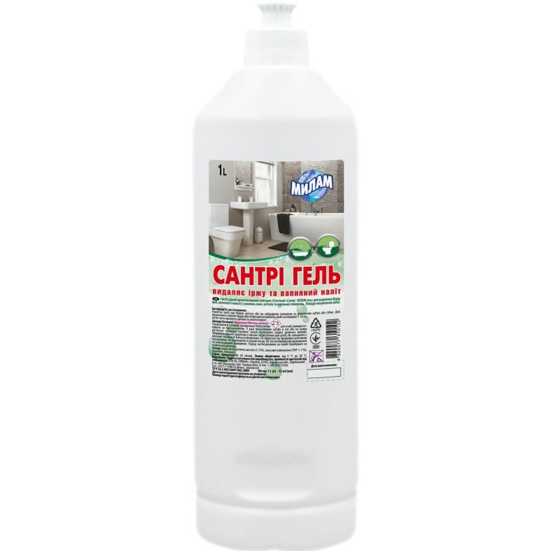 Засіб від вапняного нальоту та іржі Гель Сантрі МилаМ1 л