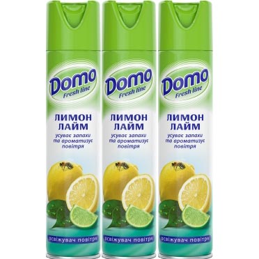 Освіжувач повітря</br>Domo Fresh Line</br>Лимон-лайм</br>300 мл