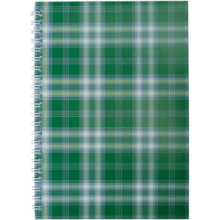 Зошит для нотаток SHOTLANDKA</br>А5, 48 арк., клітинка</br>картонна обкладинка, зелений