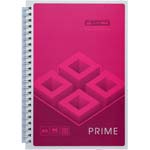 Зошит  А5</br>на спіралі PRIME</br> 96 аркушів клітинка</br>обкладинка картон рожева