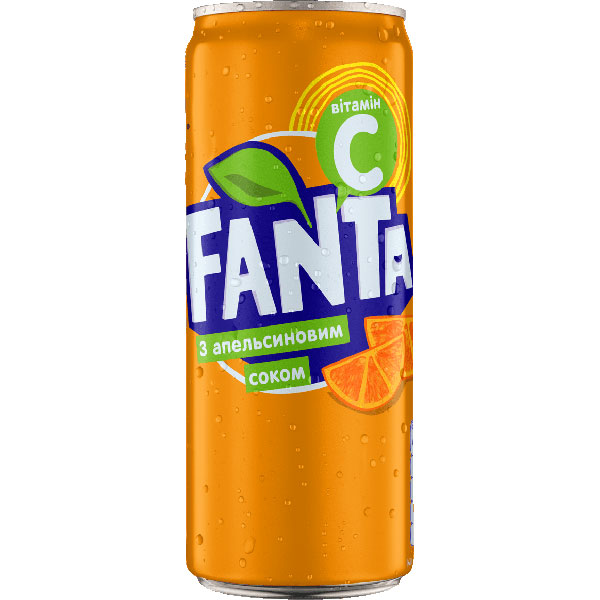 Напій газований</br>Fanta</br>жерстяна банка</br>0,33 л