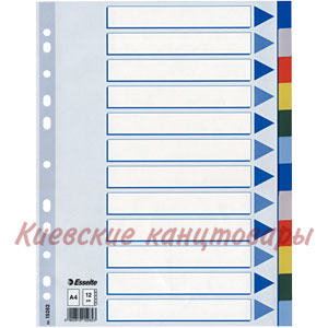 Разделители  1-12 Esselteцветные