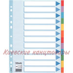 Разделители  1-12 Esselteтвердый картонцветные