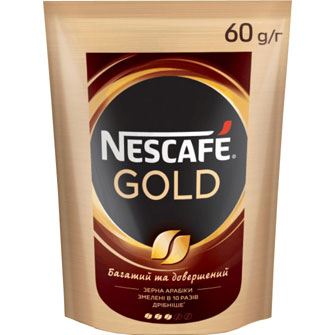 Кава розчиннаNescafe Goldпакет 60 г